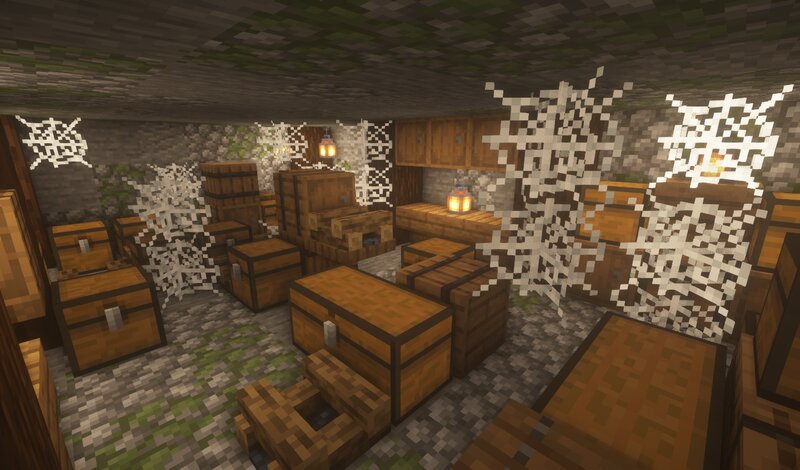5 Hidden base in one area! Minecraft Map