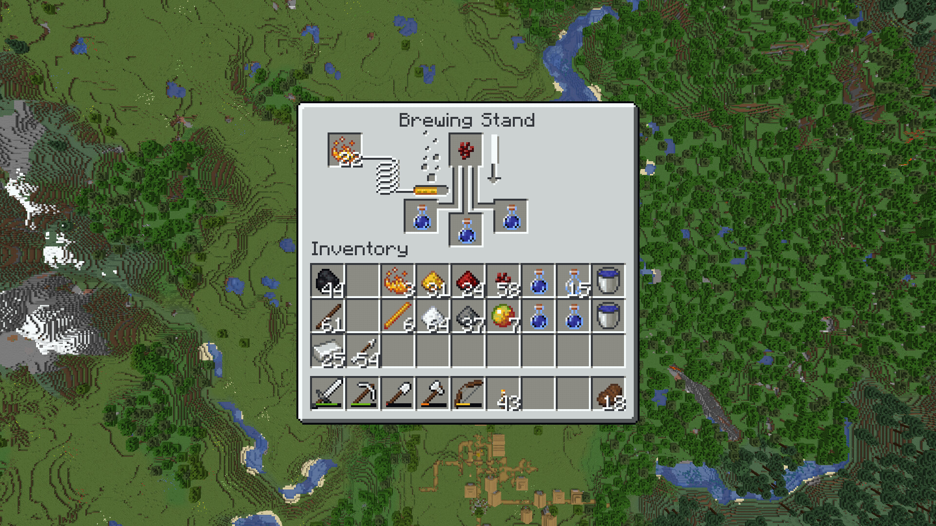 Brewing Stand GUI XL Minecraft Map