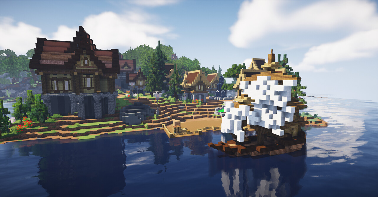 Countryside Lobby Beautiful Spawn Medieval Villages 700x700 Hub