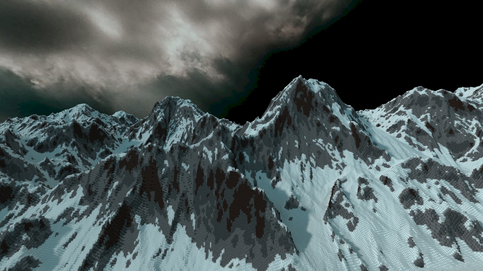 Snowy mountains Minecraft Map