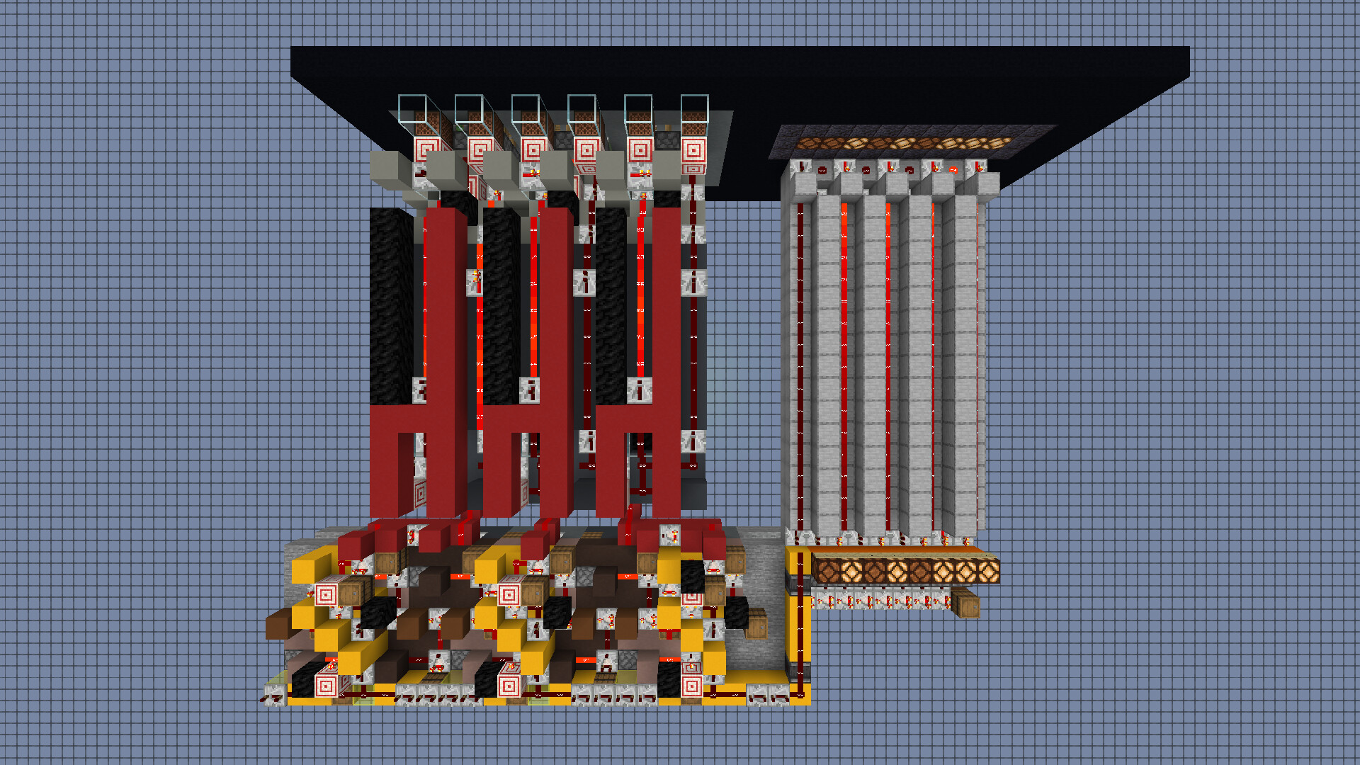Overloaded Signal Strength to Decimal Minecraft Map