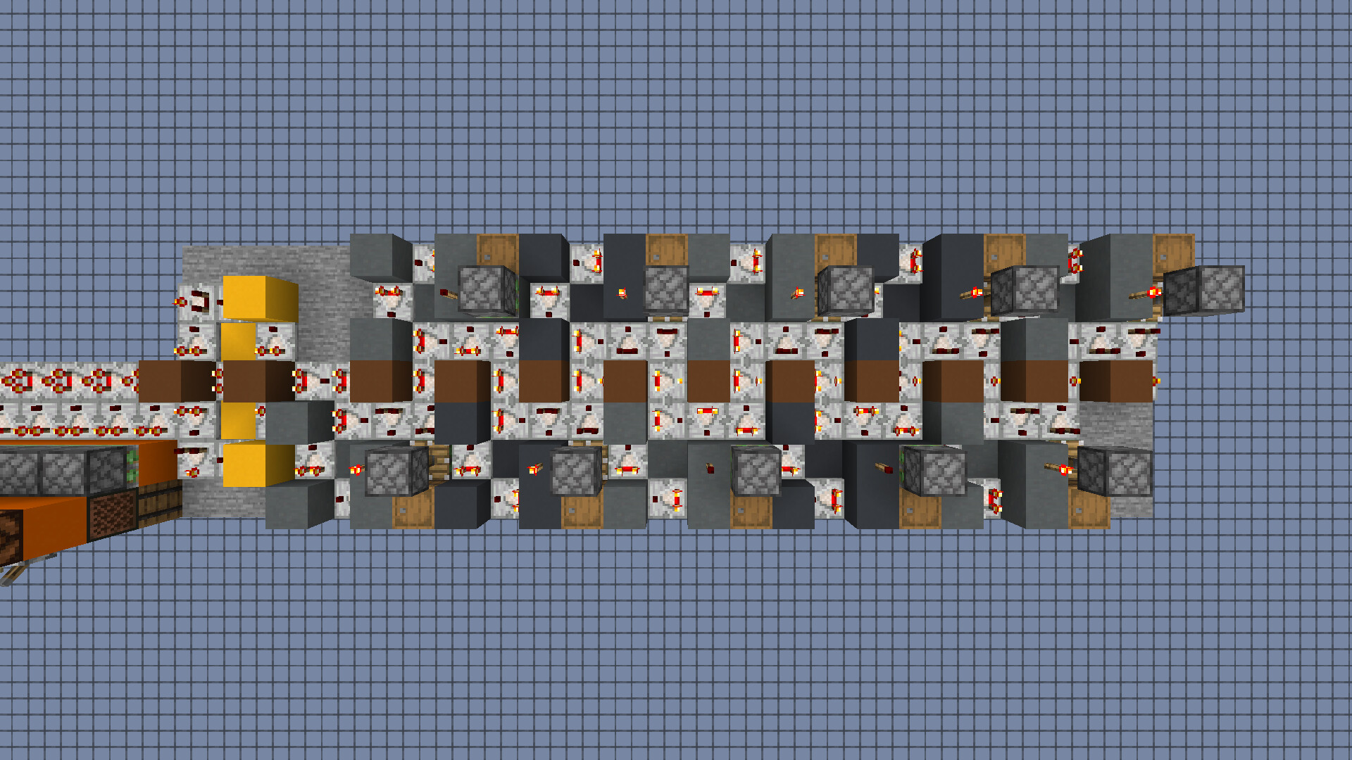 Overloaded Signal Strength to Decimal Minecraft Map