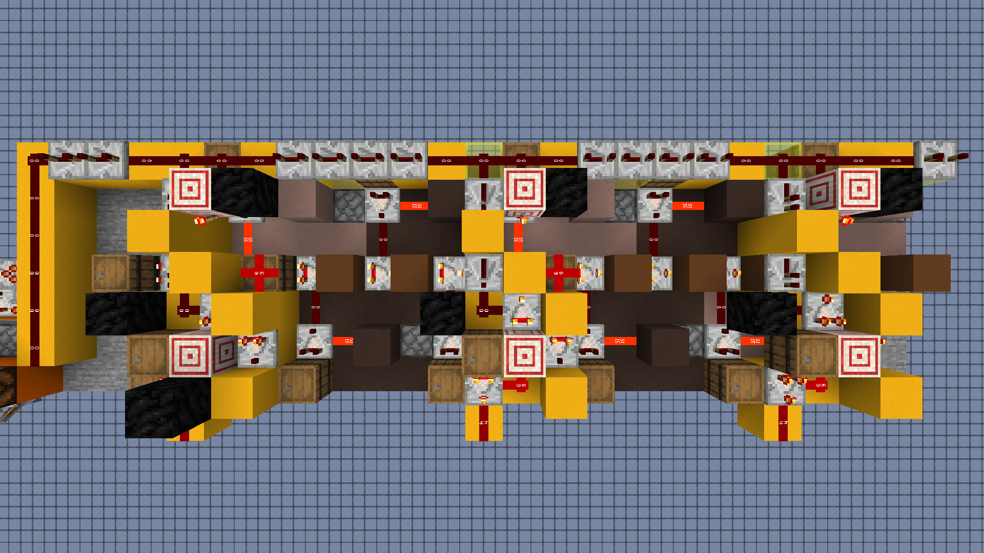 Overloaded Signal Strength to Decimal Minecraft Map