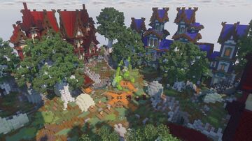 Four gates Spawn castle Minecraft Map & Project