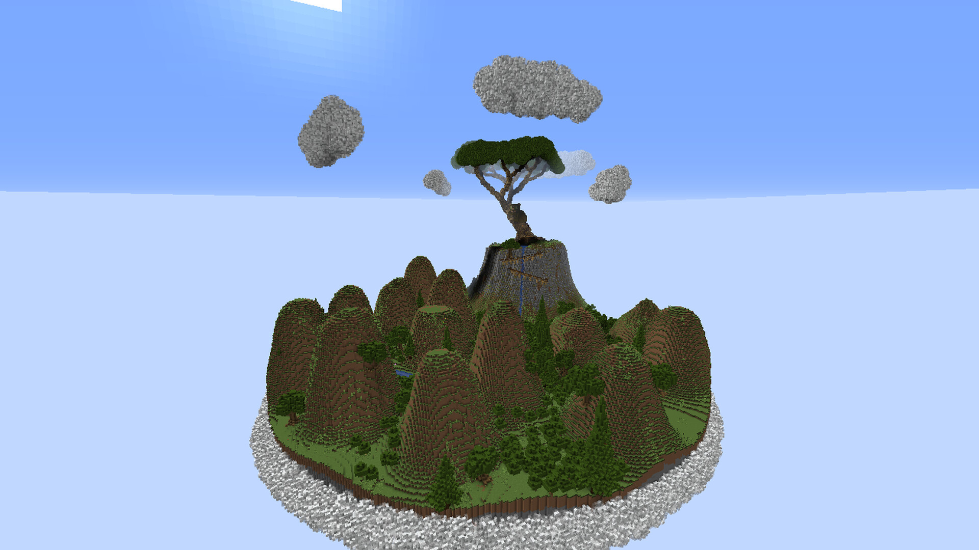 Chocolate Hills Chunk (Featuring a Giant Tarsier) Minecraft Map