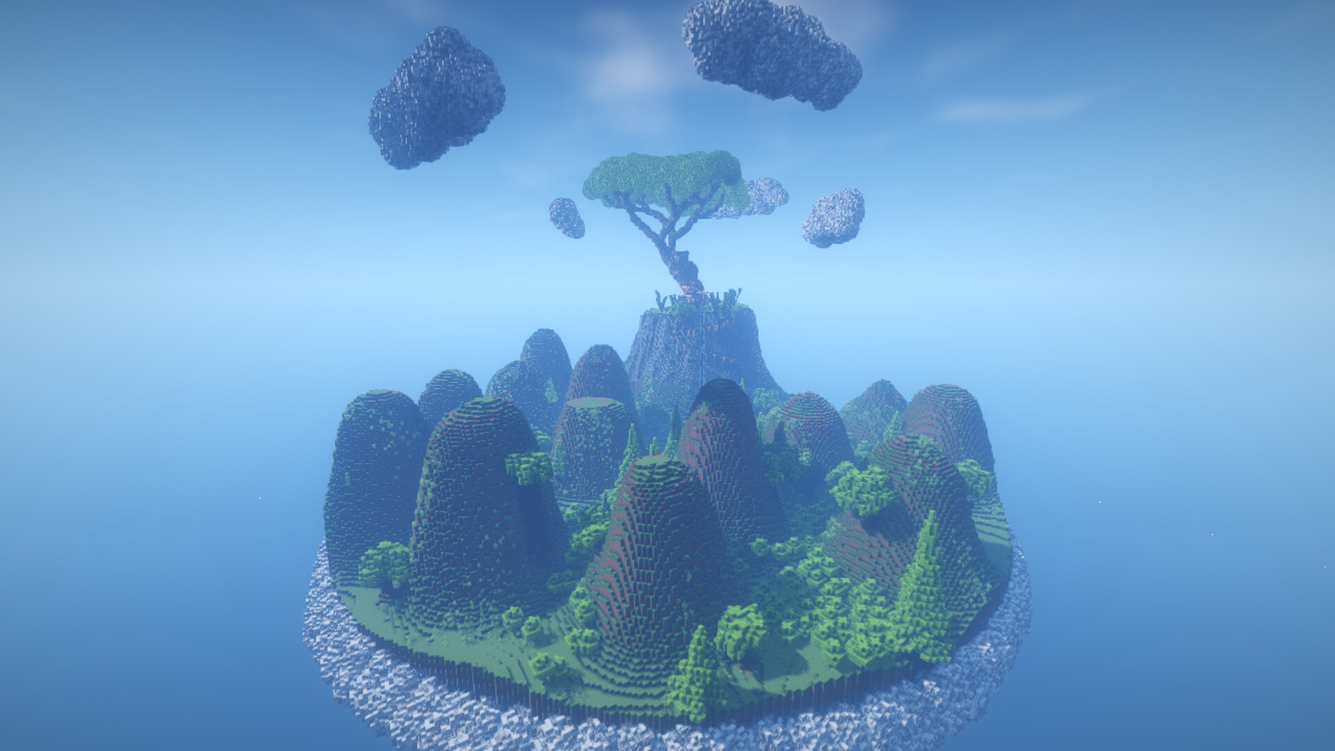 Chocolate Hills Chunk (Featuring a Giant Tarsier) Minecraft Map