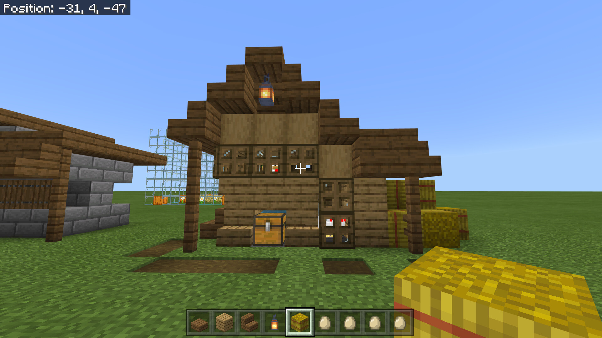 Chicken Farm AND Egg Collector Raw OR Cooked Chicken Minecraft Map