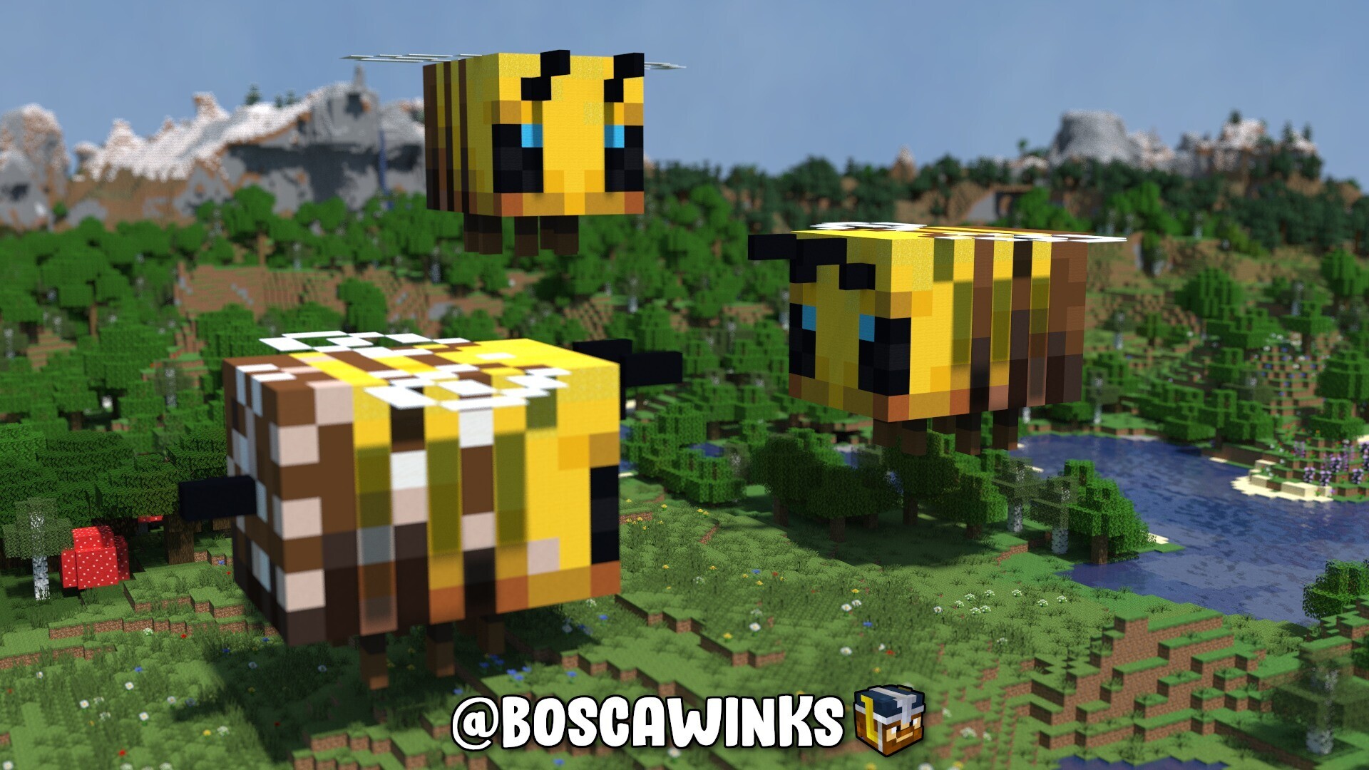 Bee Mob Statues Minecraft Map