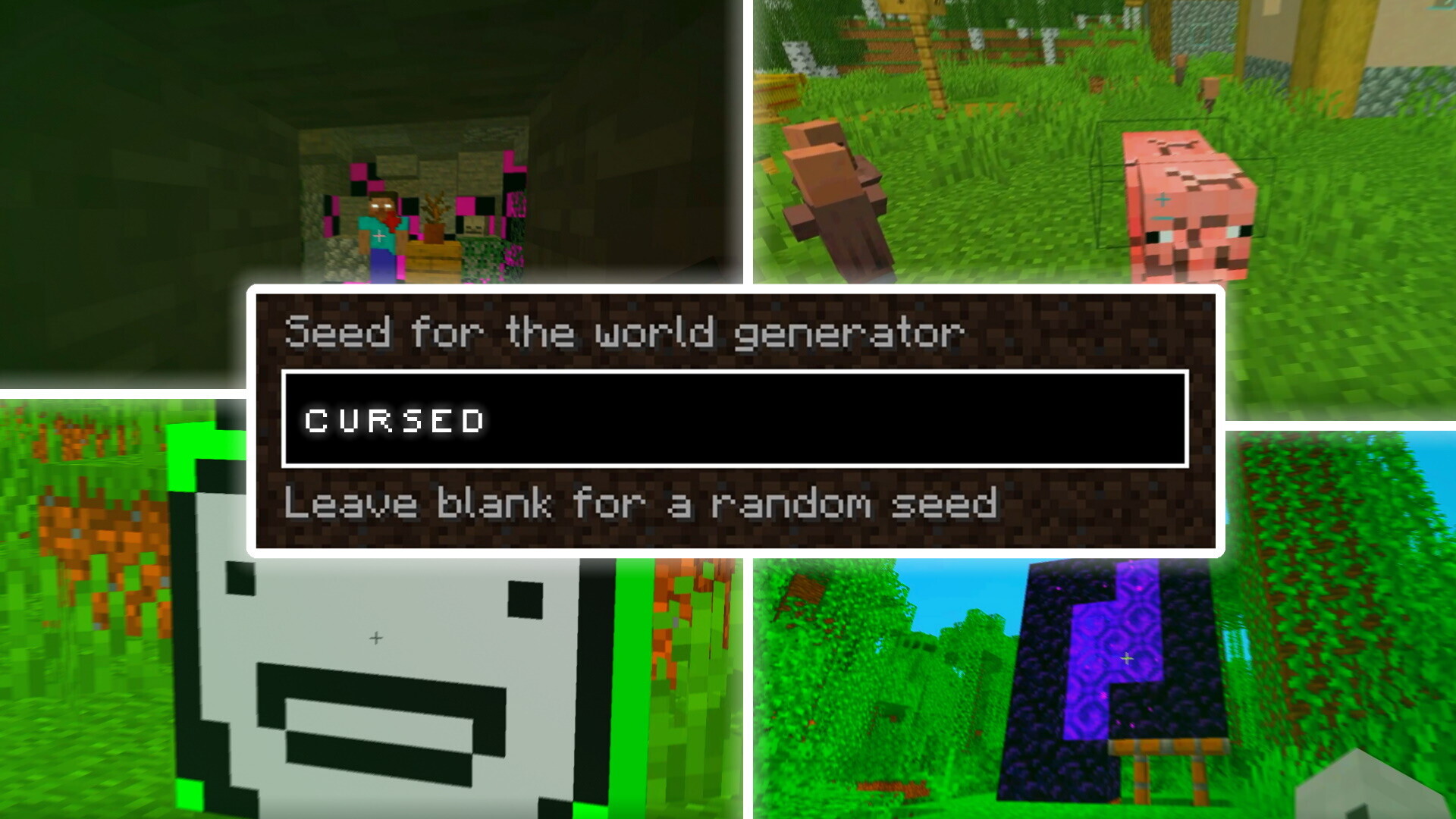 Minecraft, but it's CURSED Minecraft Map