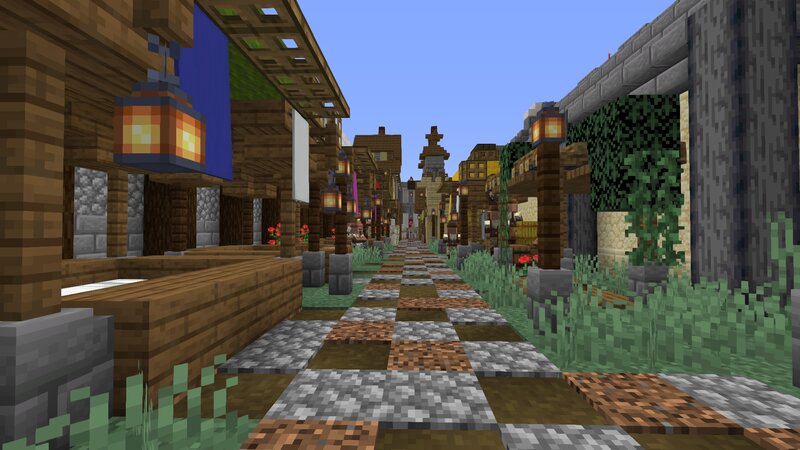 Red Leaf Town Minecraft Map