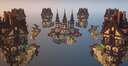 Dark Medieval Islands ❯ BedWars Map ❯ 4 to 8 Teams Minecraft Map & Project