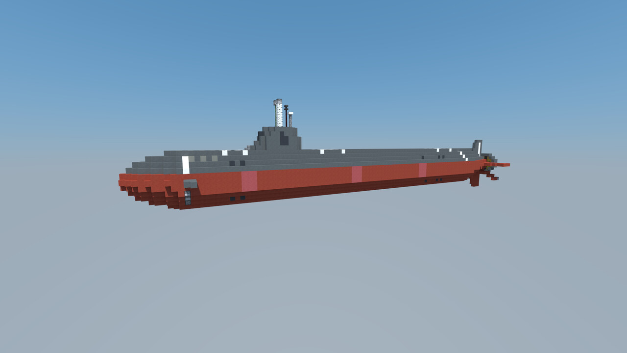 Swordfish Class Nuclear Fast Attack Submarine Minecraft Map
