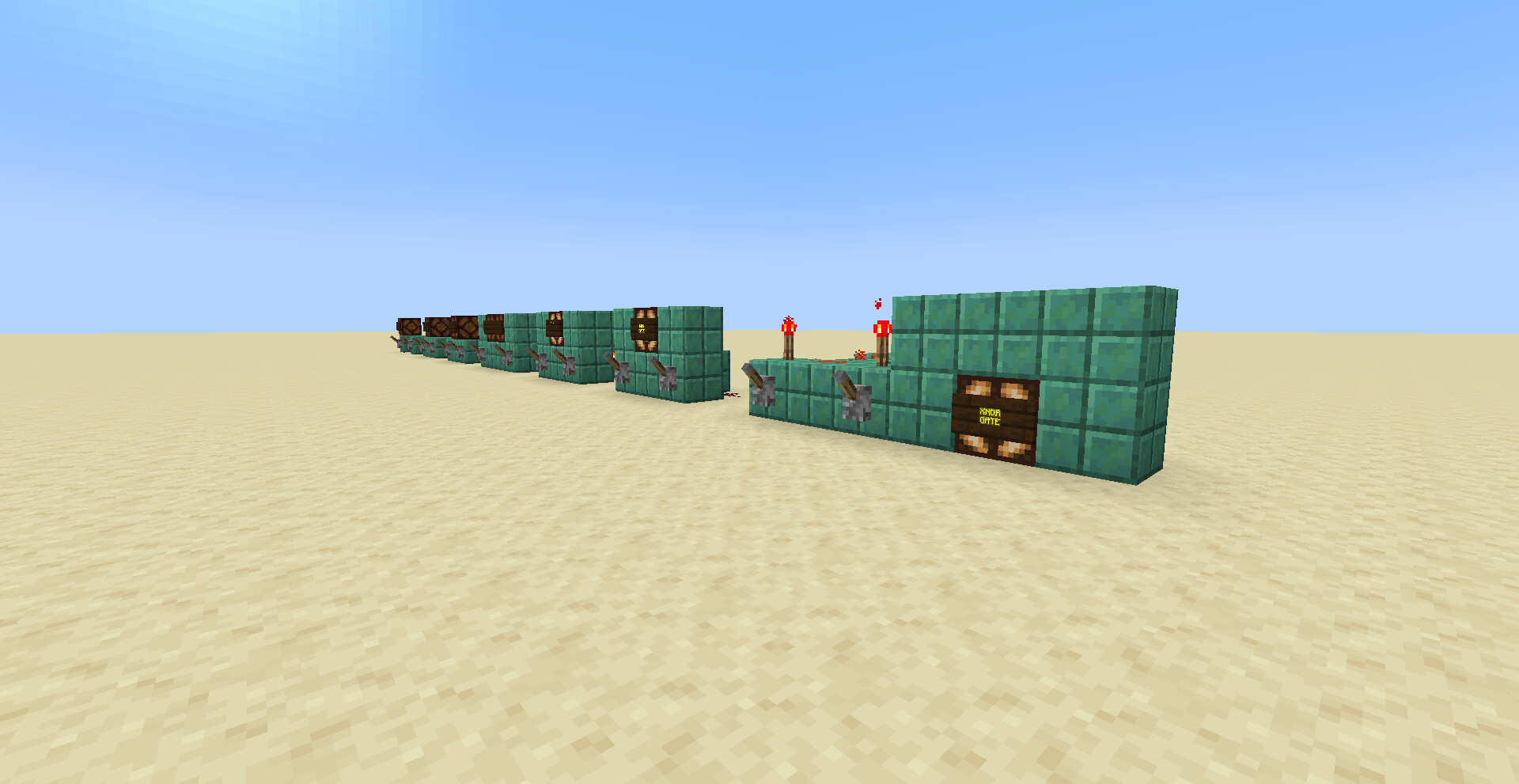 Logic Gates in Minecraft Minecraft Map