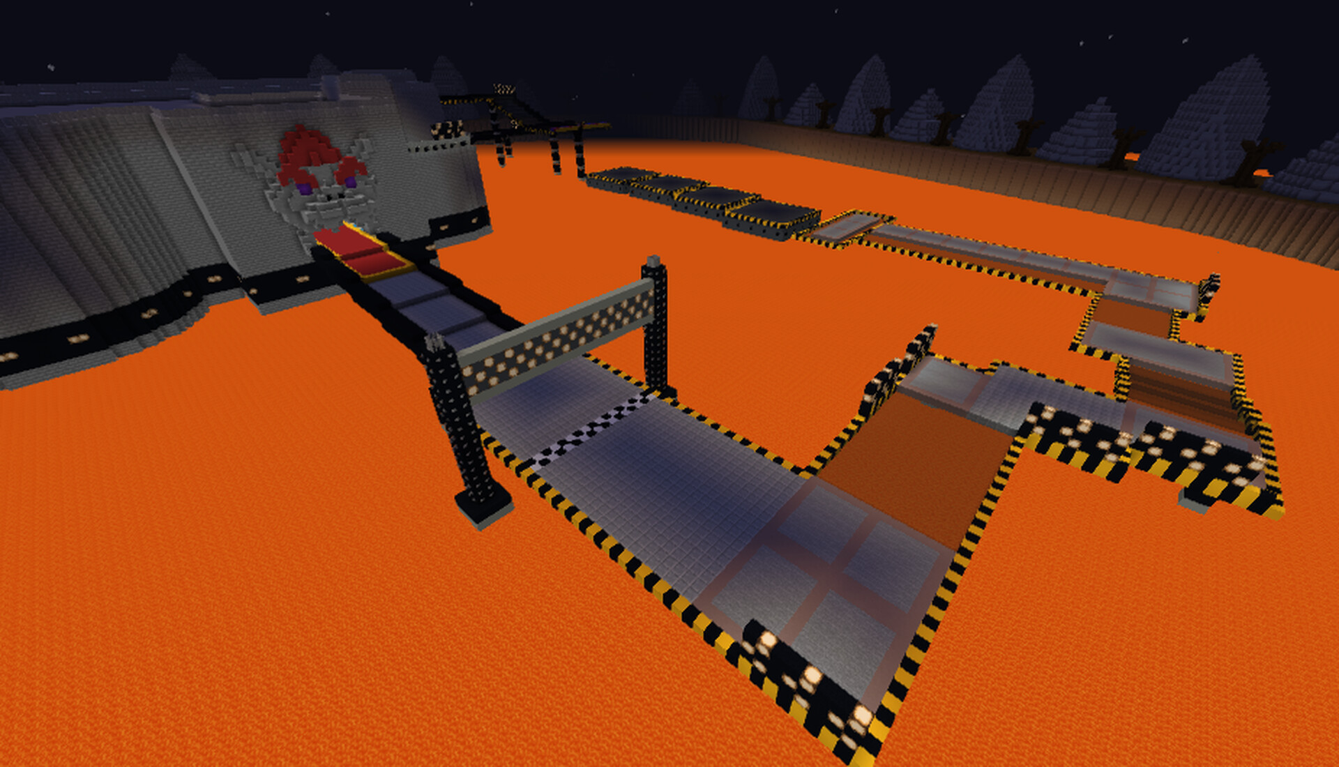 DS Bowser Castle - Mario Kart DS in Minecraft Minecraft Map