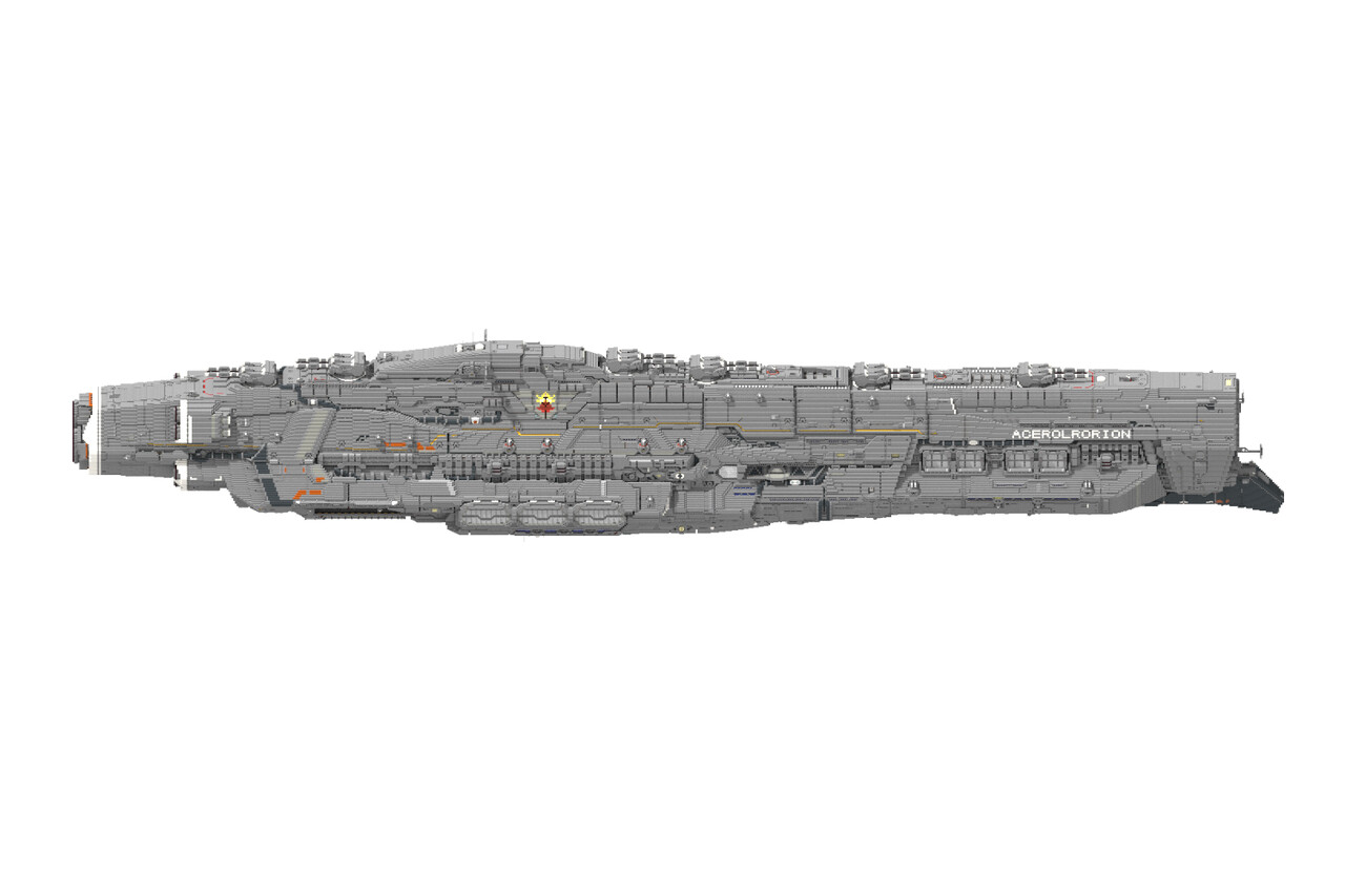 Space battleship Acerolrorion Minecraft Map