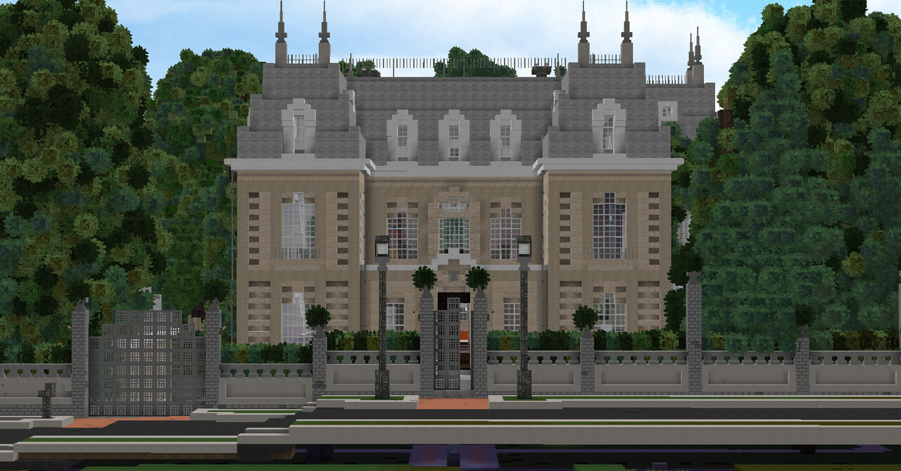 French style house Minecraft Map