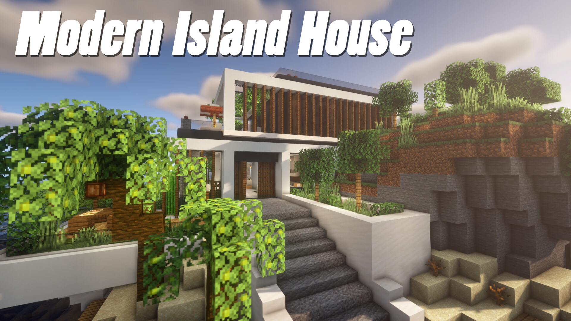 Modern Island House Minecraft Map