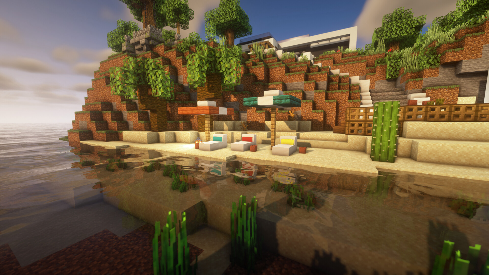 Modern Island House Minecraft Map