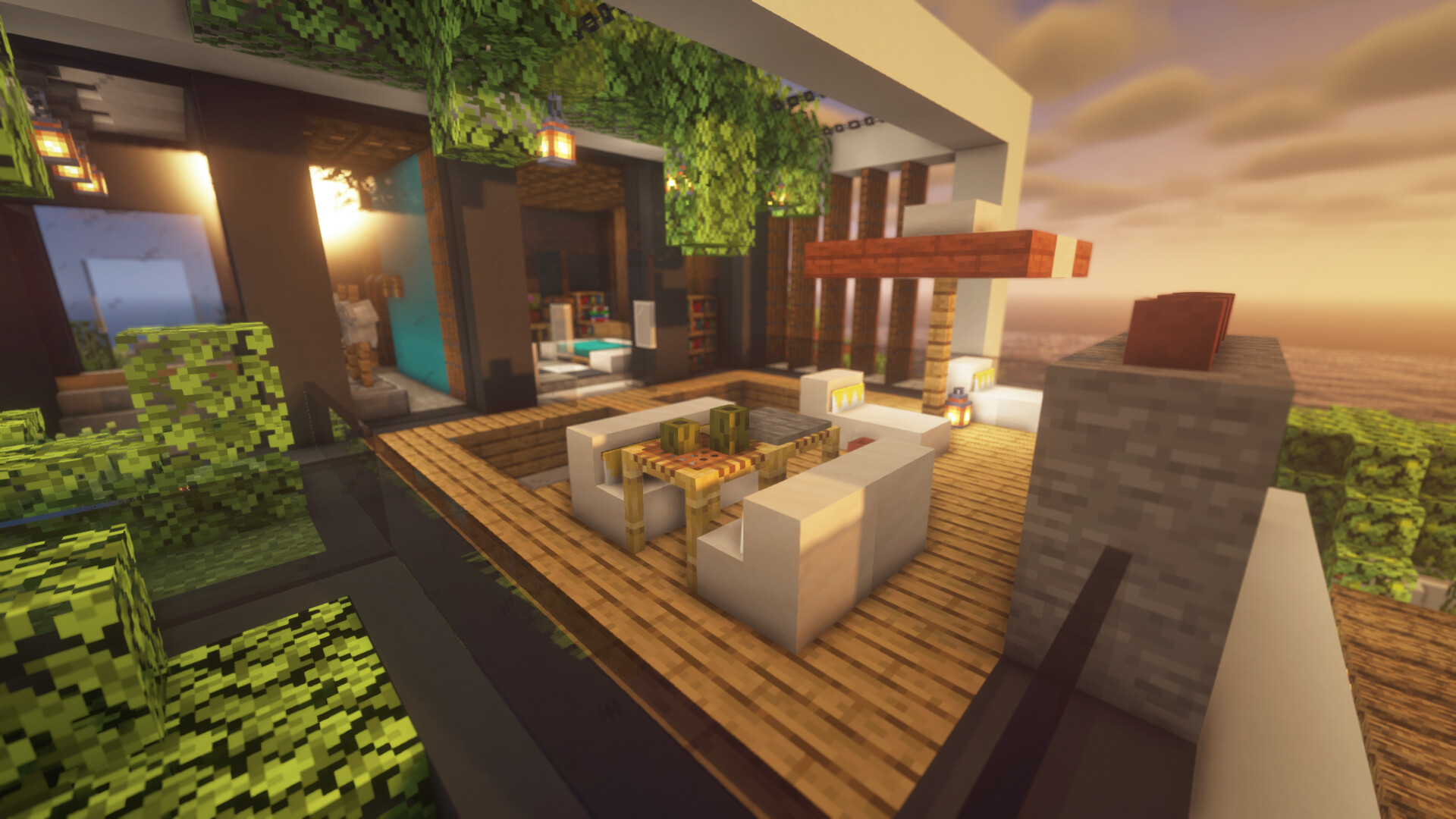 Modern Island House Minecraft Map