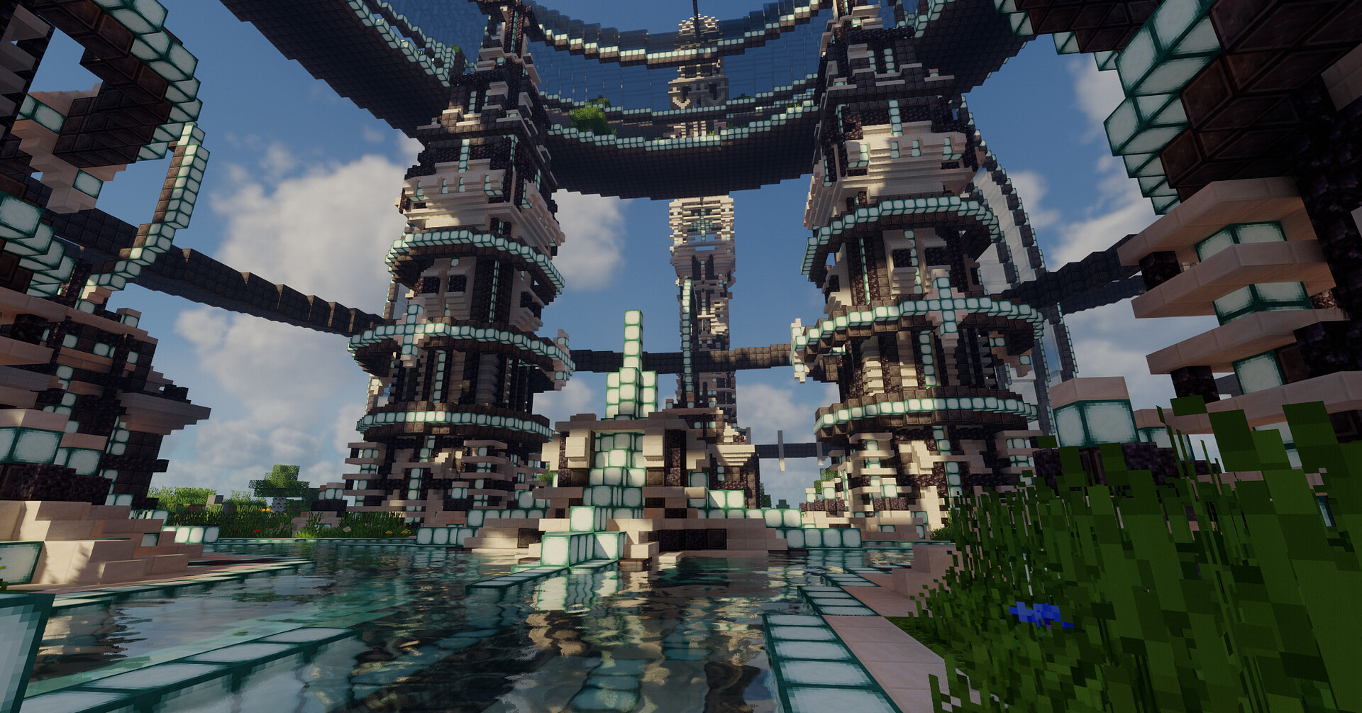 Futuristic Space Tower Minecraft Map