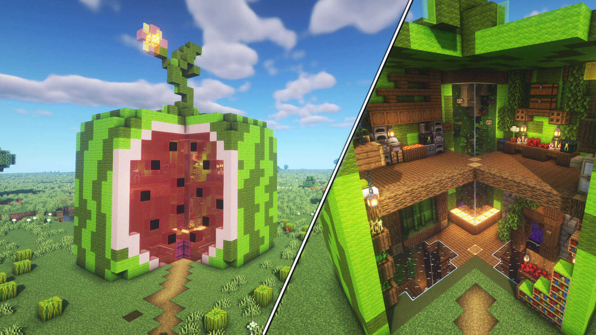Minecraft Watermelon House Minecraft Map