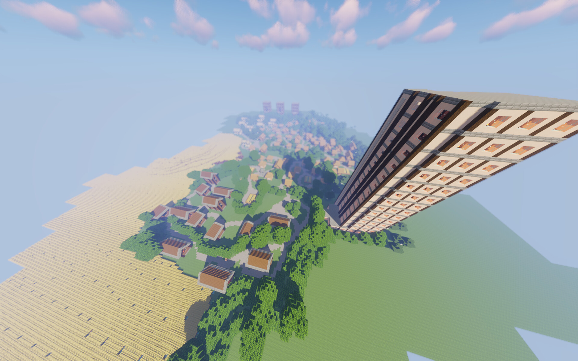 The Capital City of flat worlds Minecraft Map
