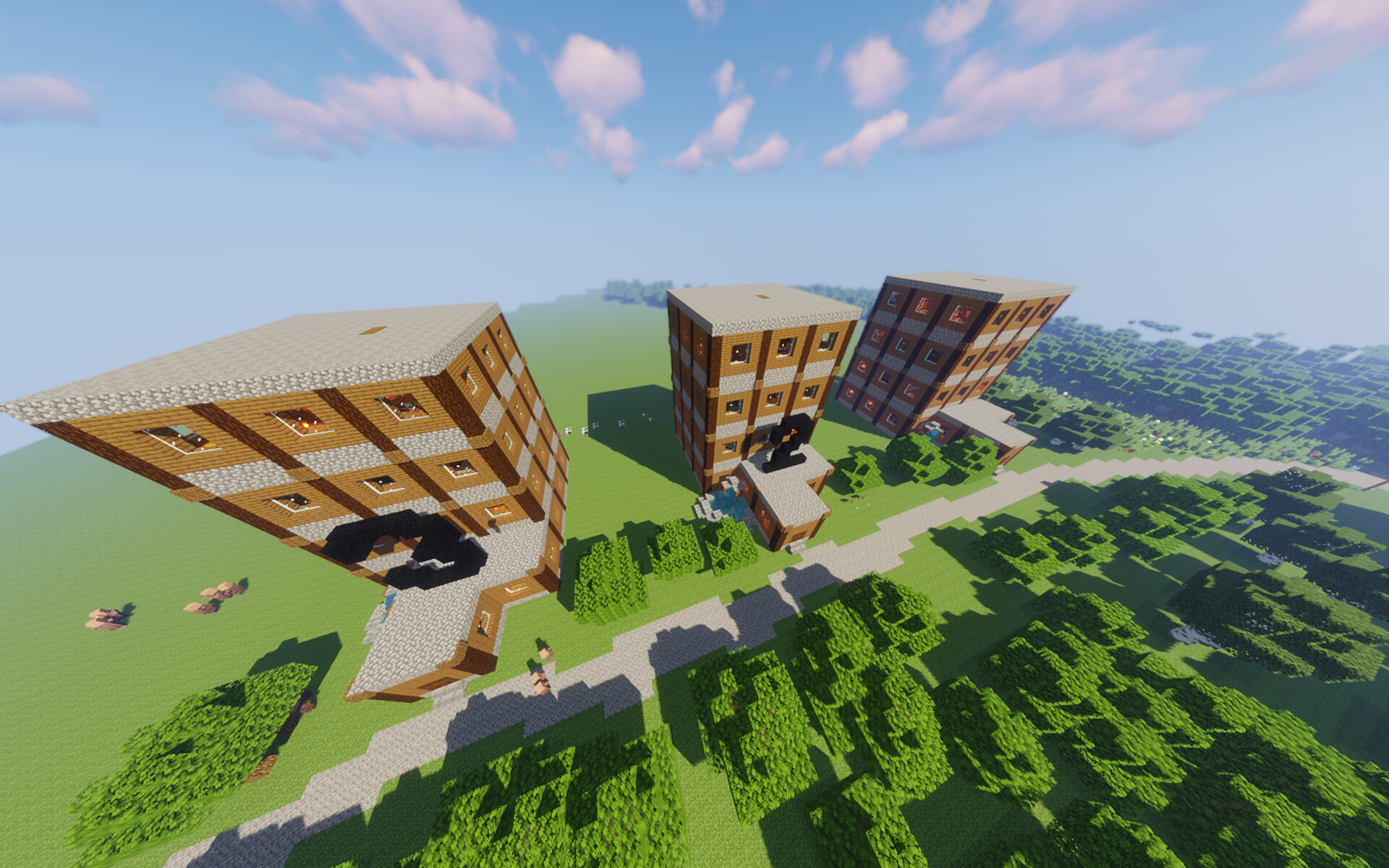 The Capital City of flat worlds Minecraft Map