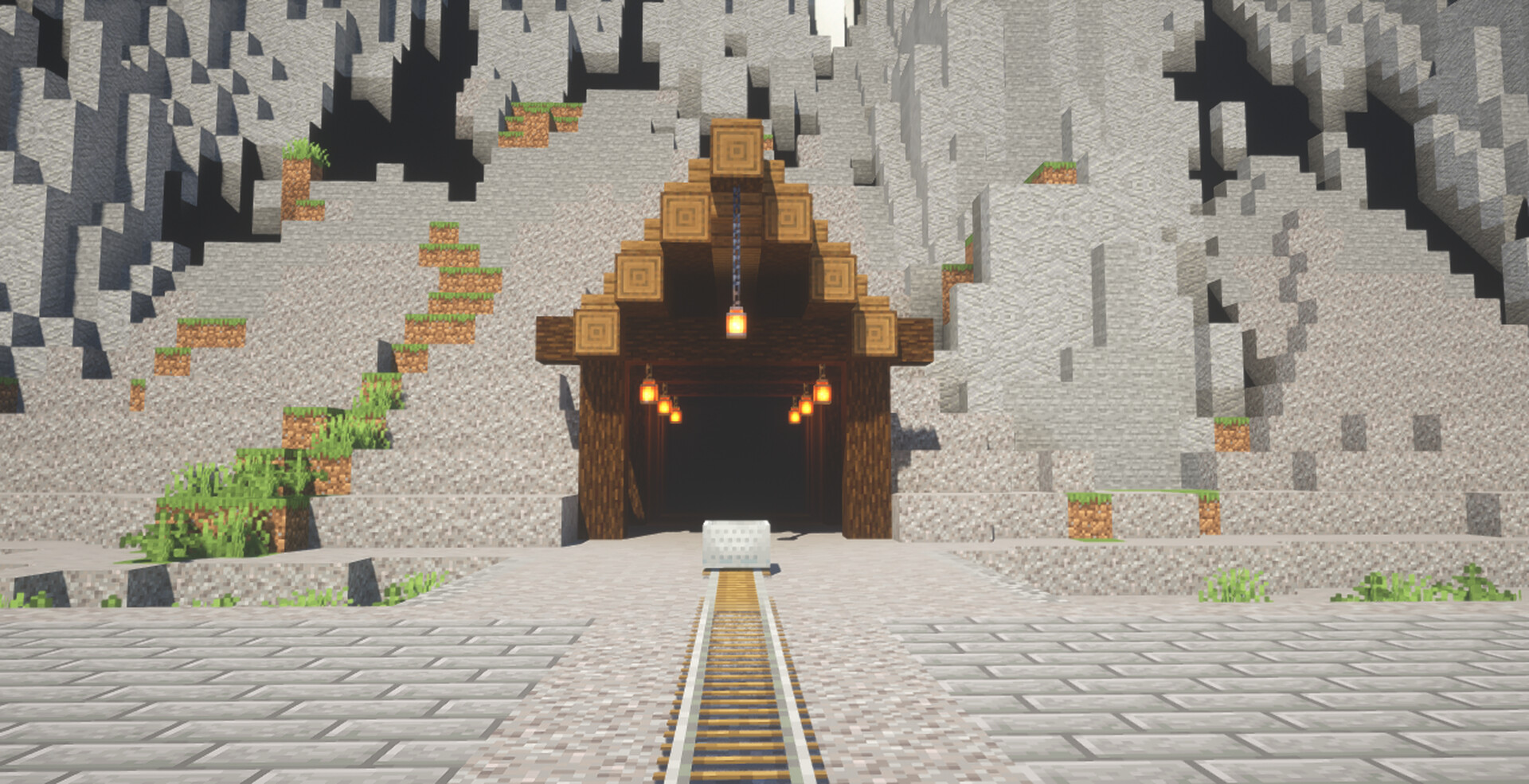 Mineshaft |Entry| and Village Minecraft Map