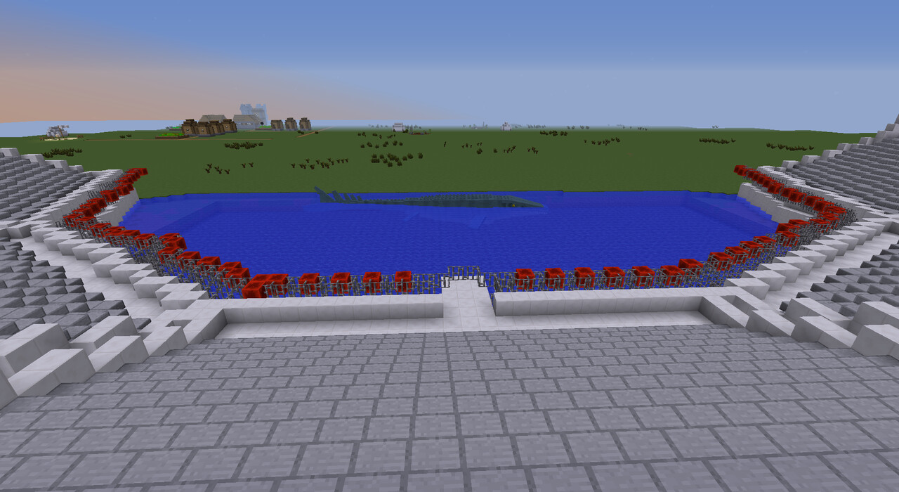 Jurassic World Mosasaurus Arena Bleachers MCedit (Schematic) Minecraft Map