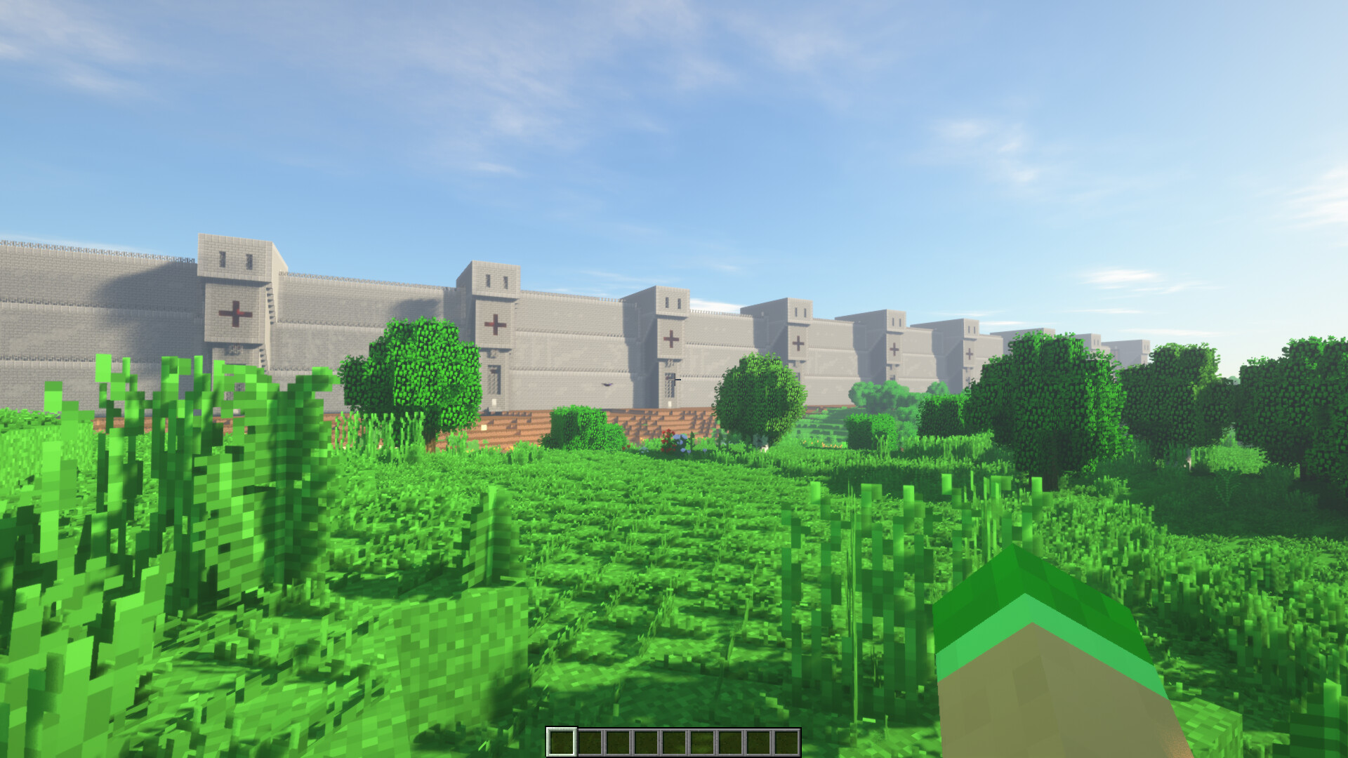 Huge Border Wall Minecraft Map