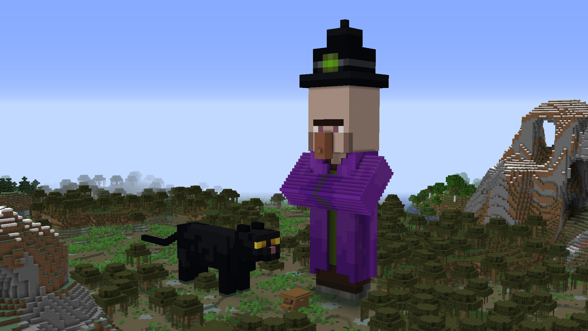 Witch Mob Statue Minecraft Map