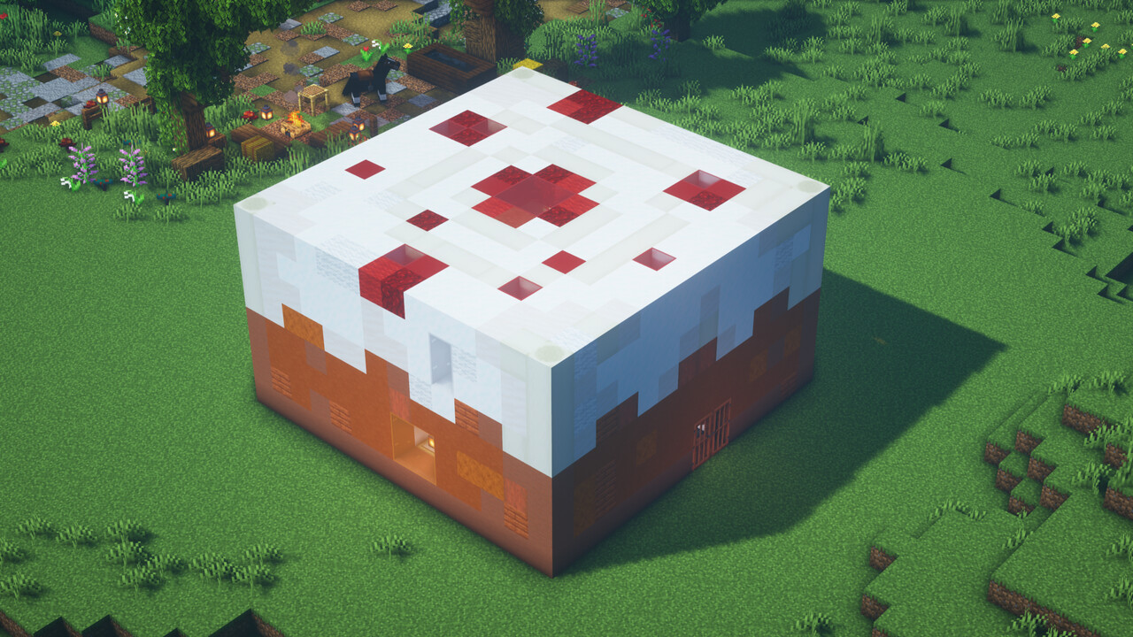 Minecraft Cake House With Interior [Schematic] Minecraft Map
