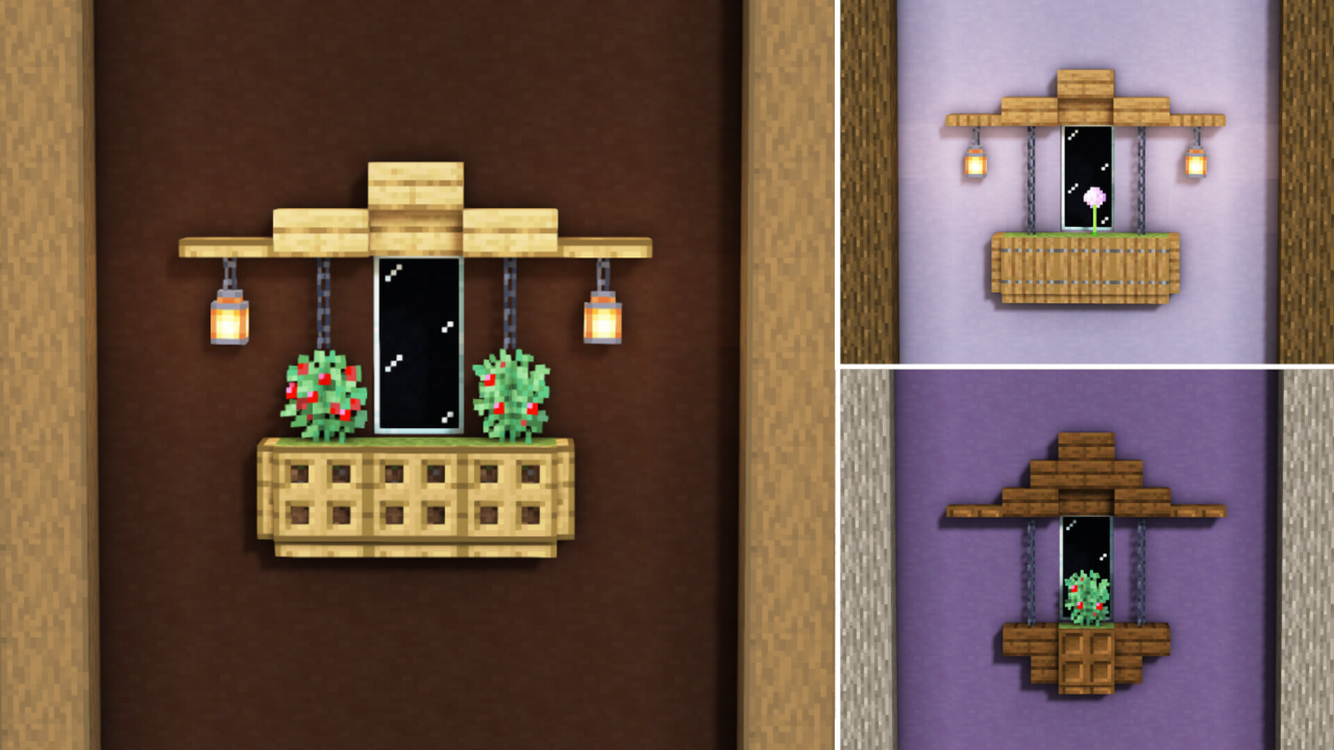 Minecraft How to Design Windows for your Survival Base Minecraft Map