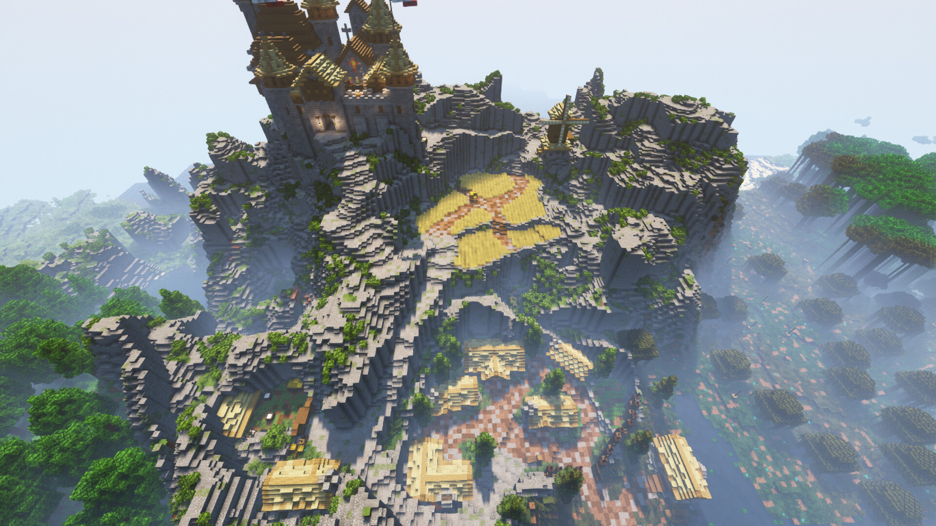 Kingdom in a Mountain (All Decorated) Minecraft Map