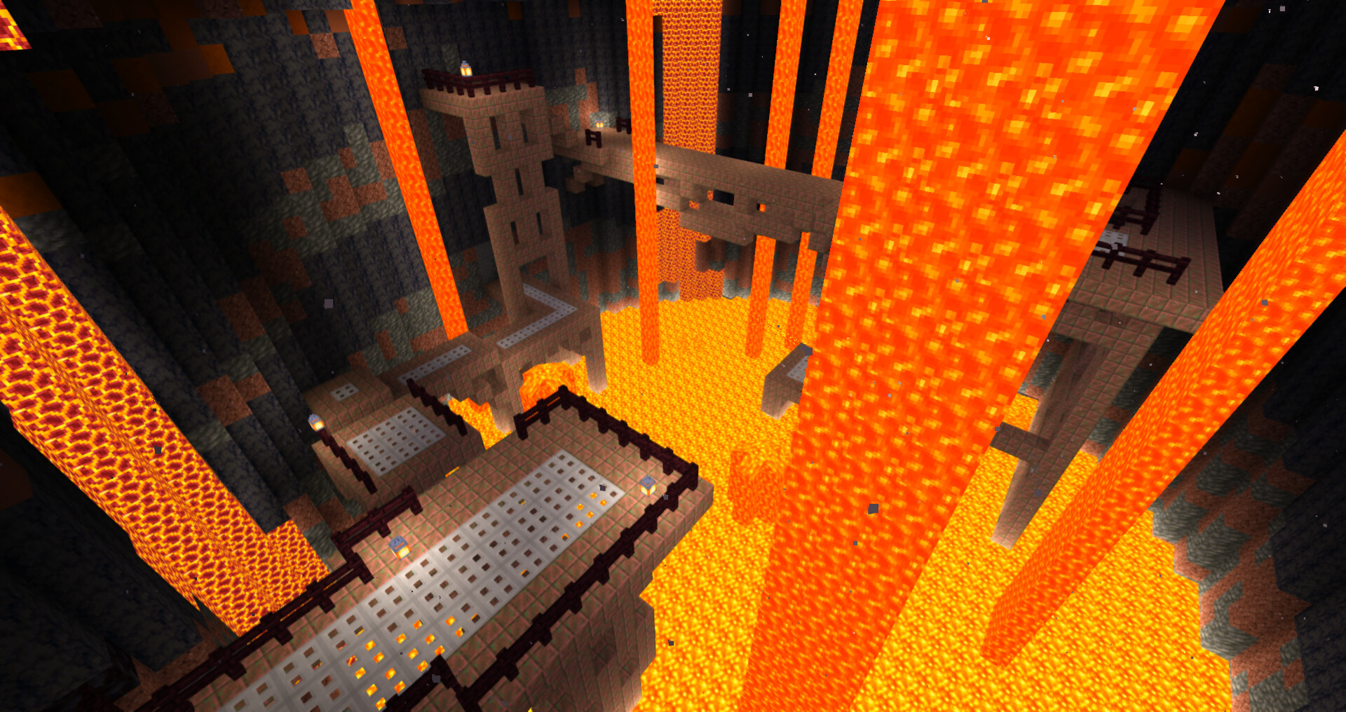 Flaming Fortress Dungeon Minecraft Map