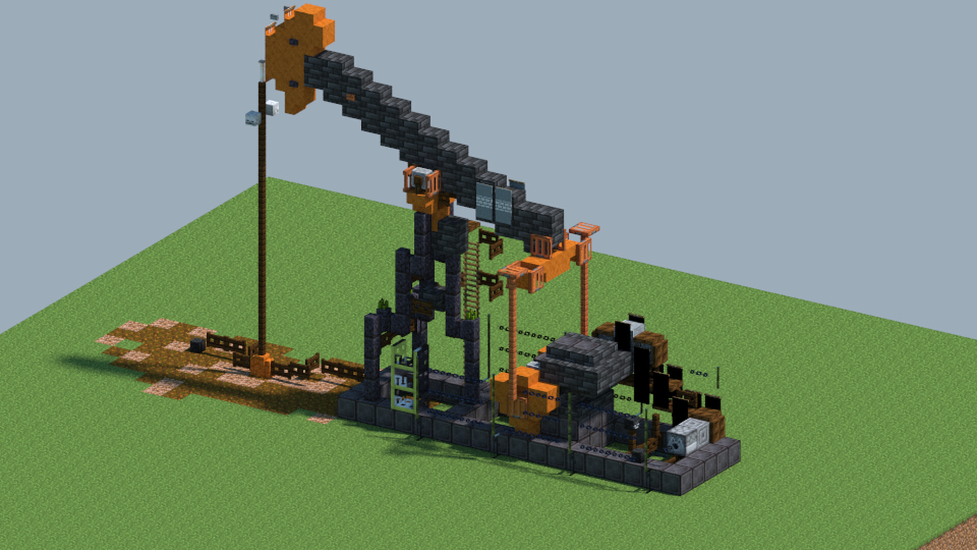 Oil Pump Jack, [With download] Minecraft Map