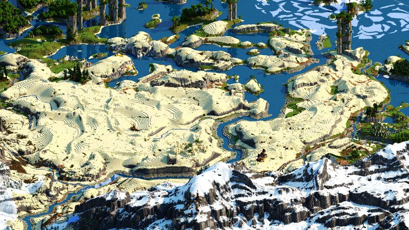 🌄 Qerolyx - Mesa Lands [Minecraft Survival World, 6k, 1.19+ Download ...