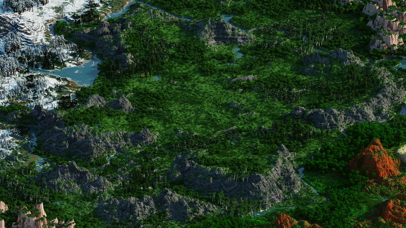 Grinden - 8000x8000 | 1.18+ | Landscape & Survival Map | Dungeon & Custom сave | Bedrock Support