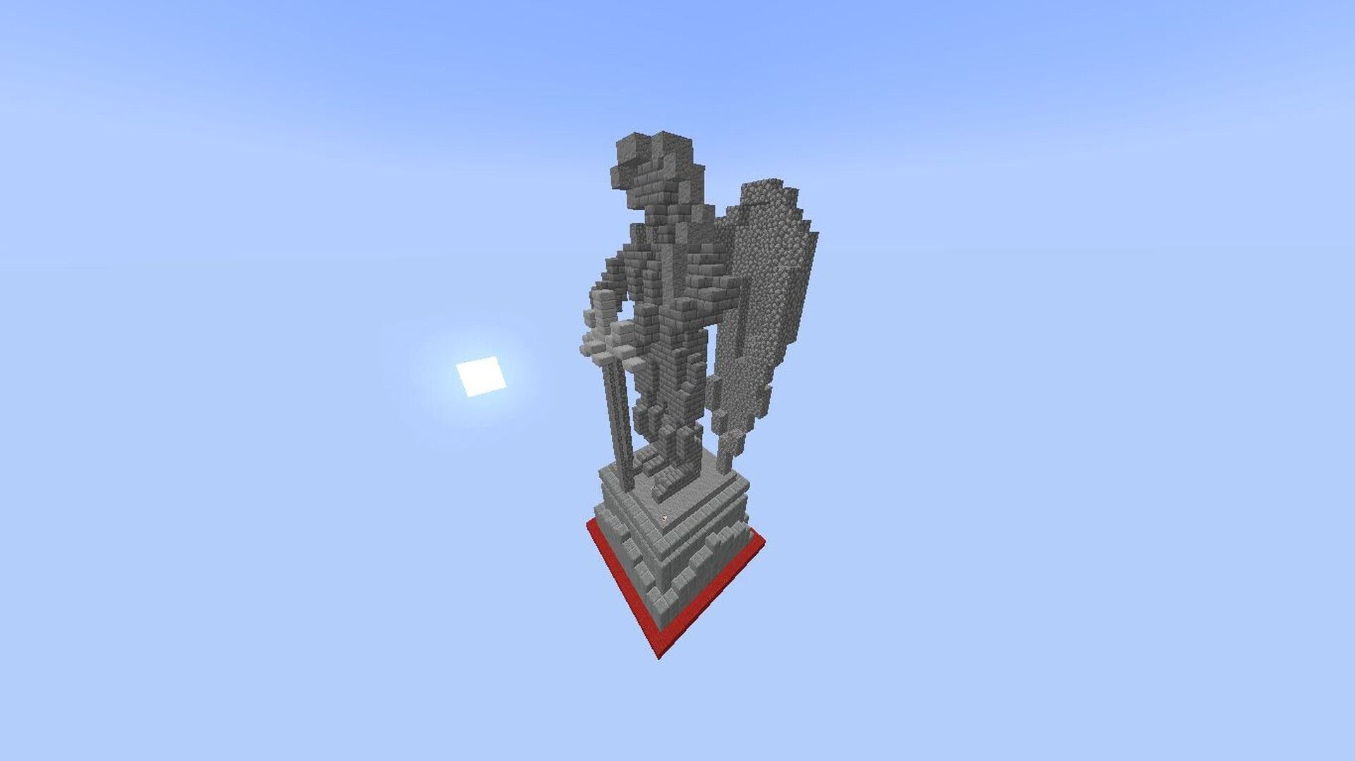 Guardian angel statue Minecraft Map