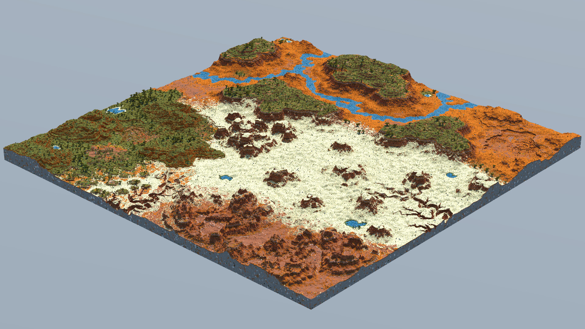 Badlands update Concept minecraft 1.20 [3000x3000] World painter