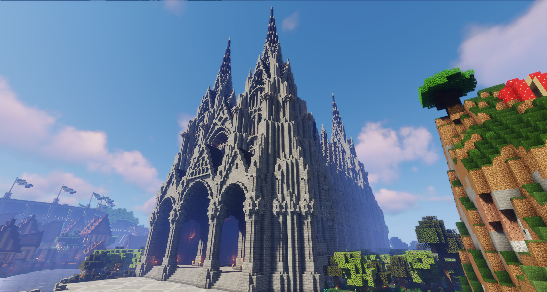 GrandCathedral Solaris A Stoneworks Timelapse Minecraft Map
