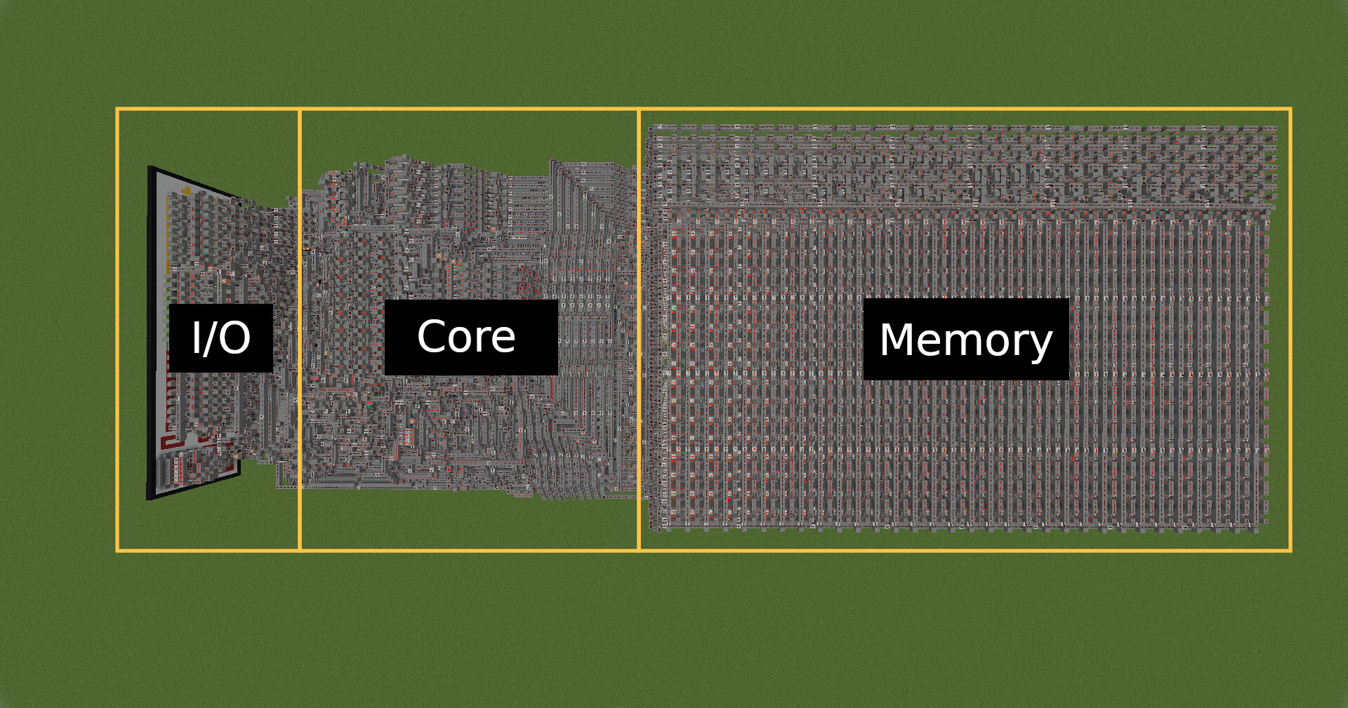 Computer Created of Redstone Minecraft Map