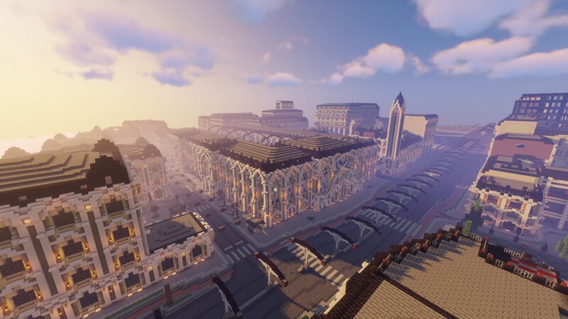 projet d'une ville fictive française(en constuction) / project of a fictional French city(work in progress)