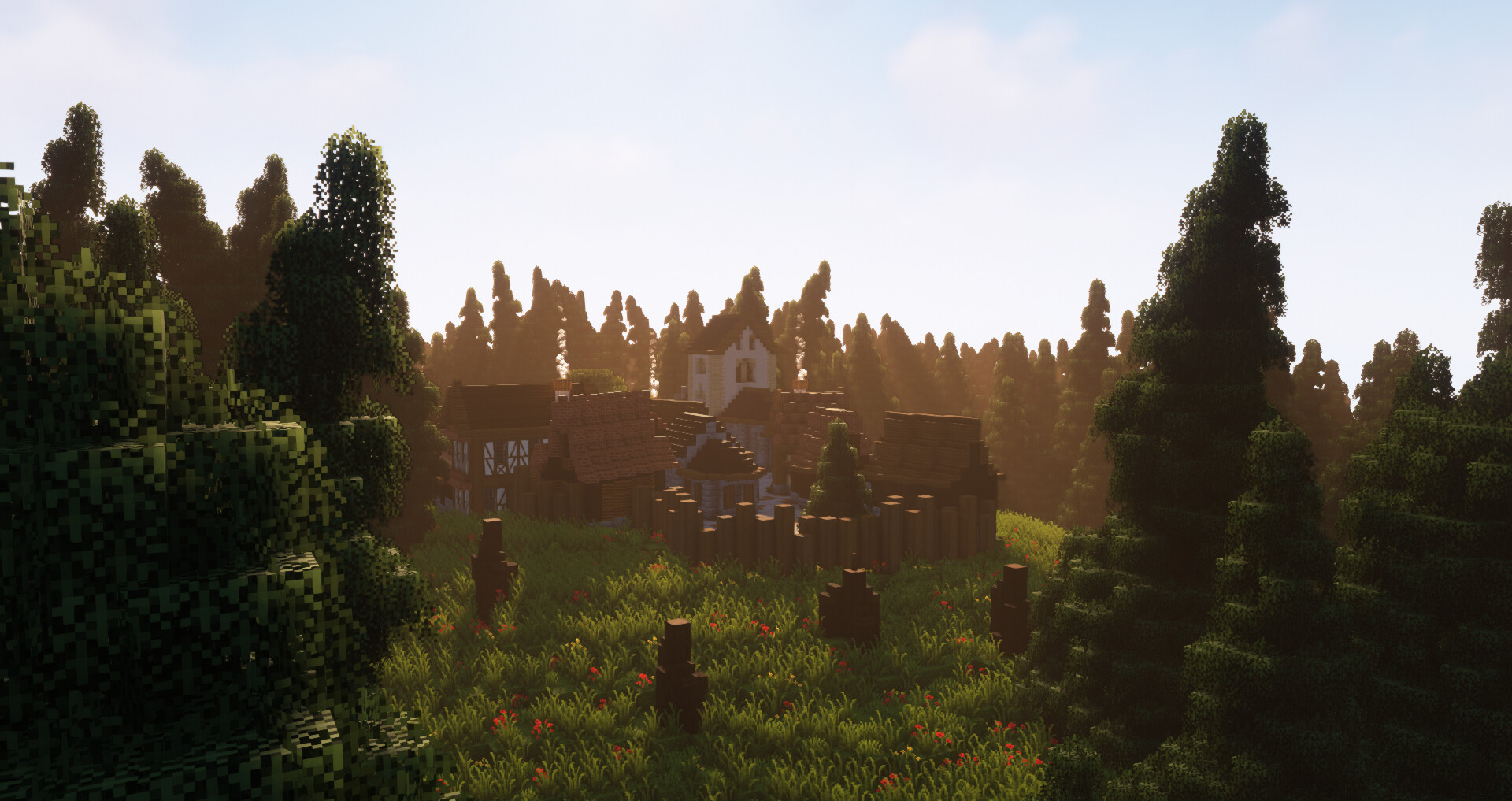 Medieval forest village Minecraft Map