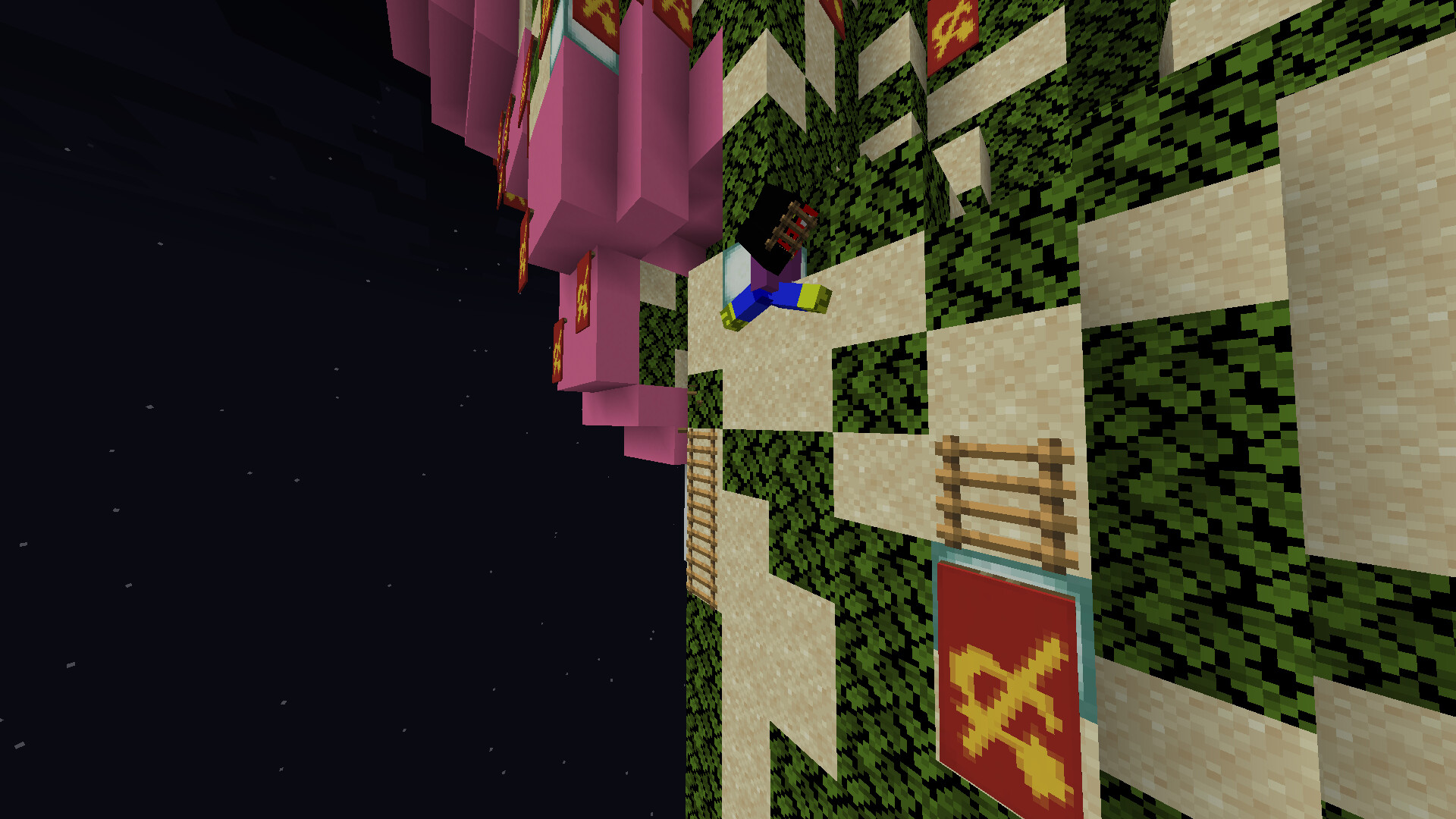 Ladder climbing Minecraft Map