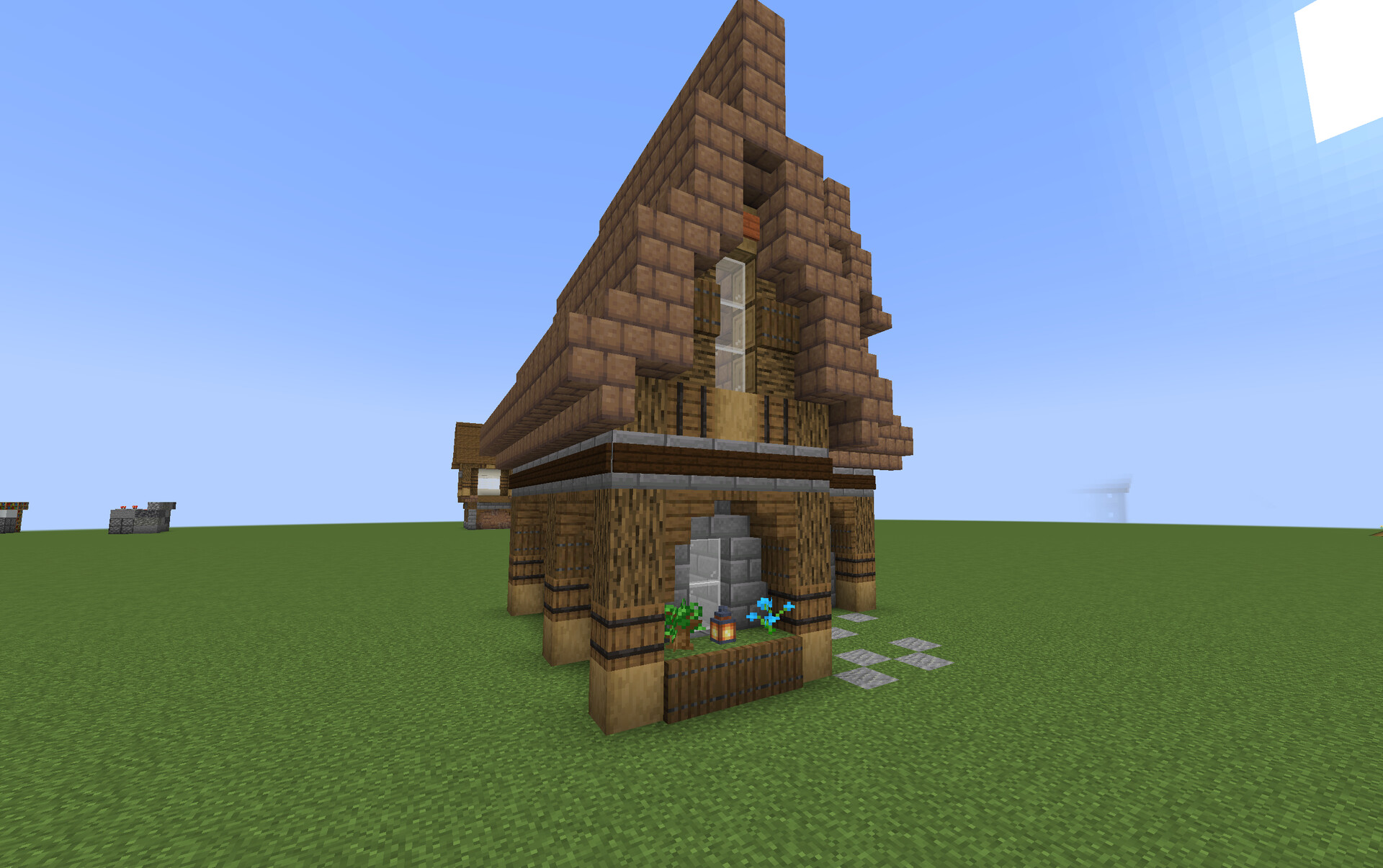 mud brick roof cottage Minecraft Map