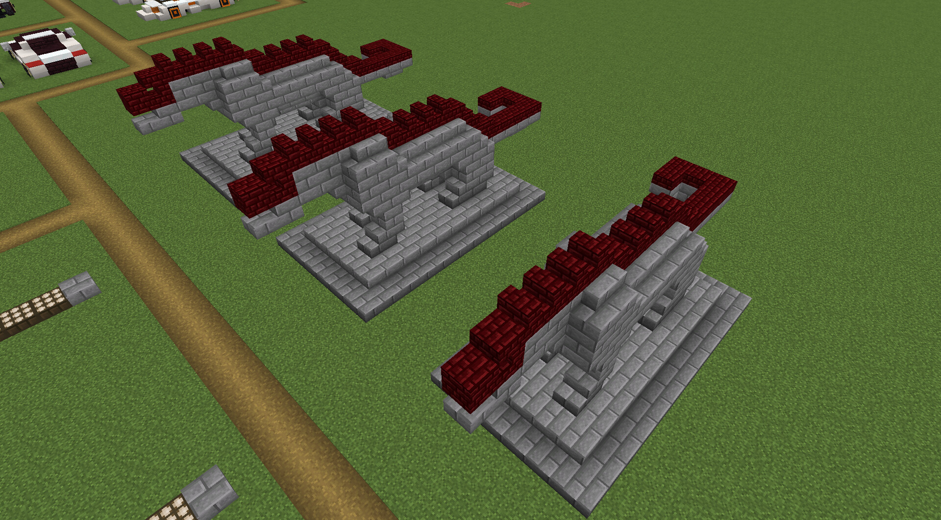 Dragon / Lion Statue Minecraft Map