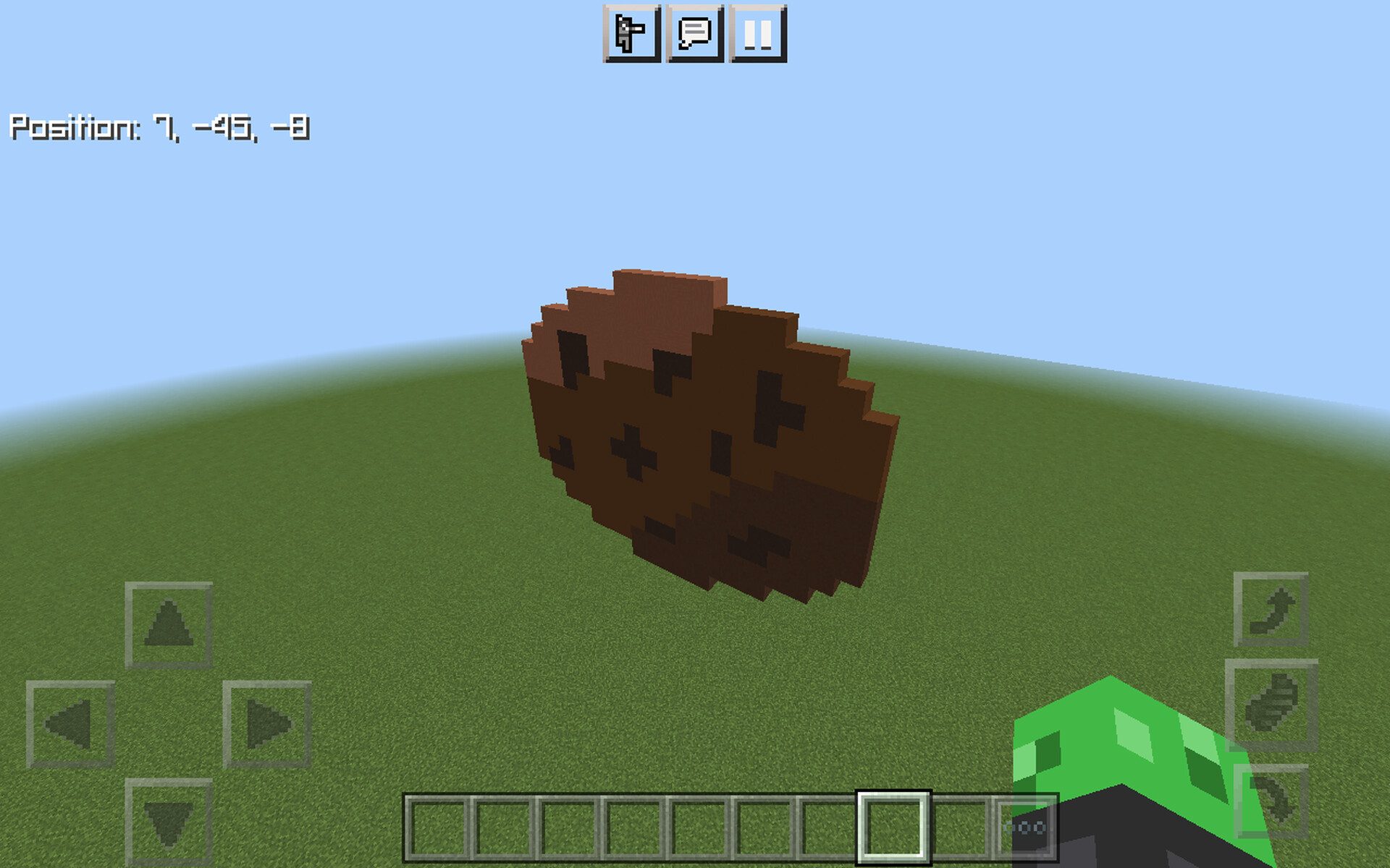 Cookie pixel art build by darkmazeblox. Minecraft Map