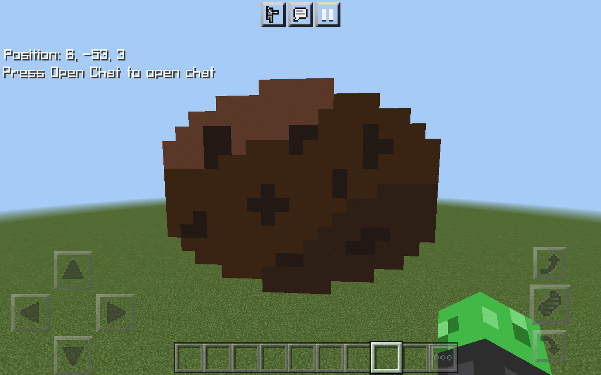 Cookie pixel art build by darkmazeblox. Minecraft Map