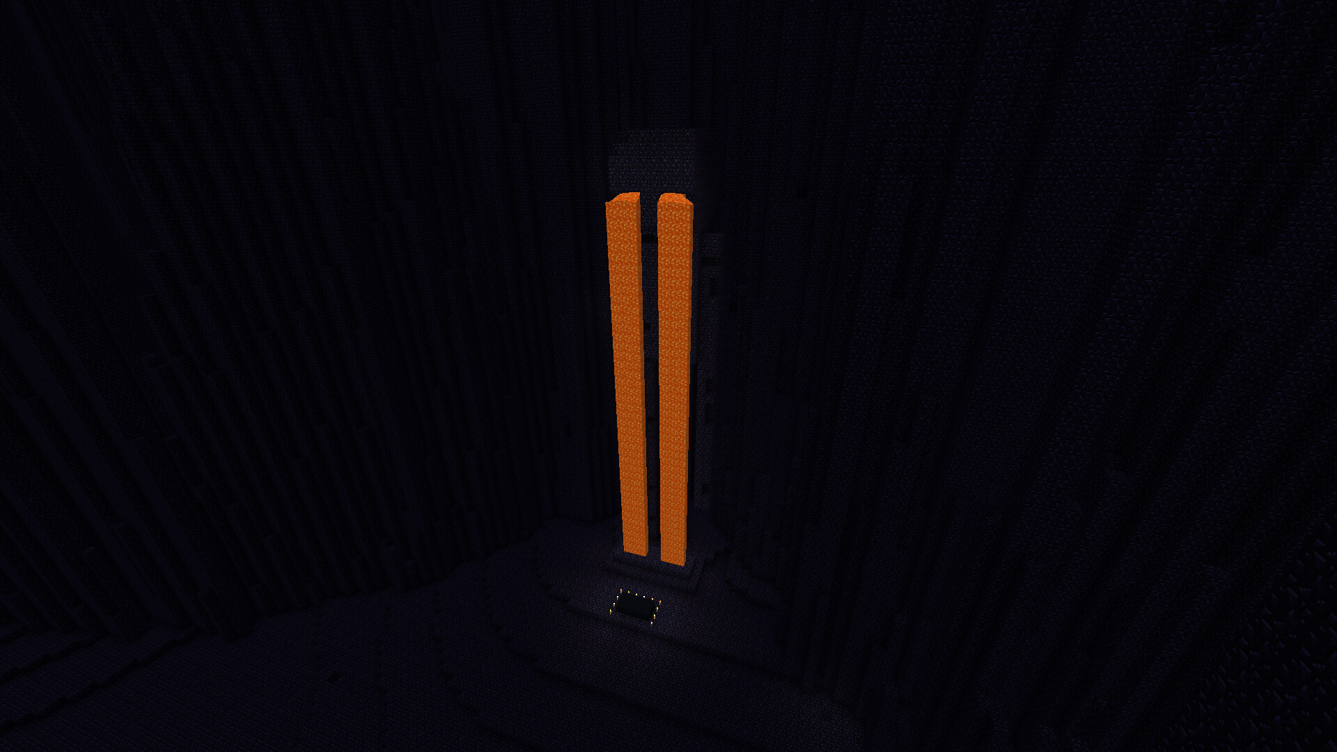 Enderman Crying Lava Shrine in Obsidian Spire Area Minecraft Map